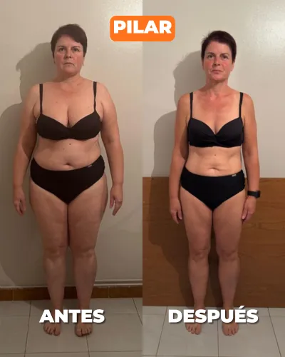 Pilar — antes y después